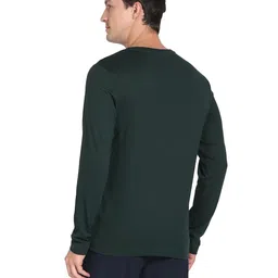 u.s. polo assn. Men Pure Cotton Long Sleeve Solid I693 Regular Fit T-Shirt - Pack of 1 image 4