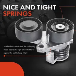 A-Premium Driver Belt Tensioner Assembly with Pulley Compatible with BMW E82 E90 Series 135i 535i 08-10 335i 07-10 335is 335xi 535xi 2008 3.0L image 5