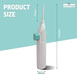 Klvs Water-Jet Air Flosser – Power Water Flosser for Teeth Whitening & Gum Care – Cordless Dental Water Flosser – Air-Powered Floss for Teeth – Easy Floss Water Jet for Effective Oral Hygiene image 3