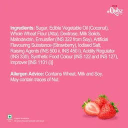 Unibic Qubz Strawberry Wafer 0% Maida |120 Gram,Whole Wheat Flour,Milk Solids image 4