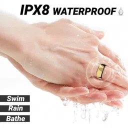 pauper Smart Ring Health Tracker,Sleep Heart Rate Health Monitor, Wearable Fitness Tracker, Health Rings for Women & Men 7-Day Ultra Long Standby Time, IPX8 Water-Resistance (Silvery 13) image 3