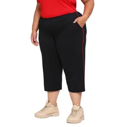 vaishvik Women Plus Size Capri - Black image 2