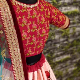 zeel clothing Women's Silk Semi-stitched Lehenga Choli image 4