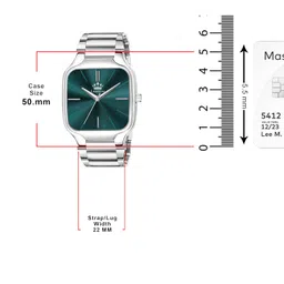 Analog Watch for Men Classic Design Square Dial Men's Wrist Watches image 2