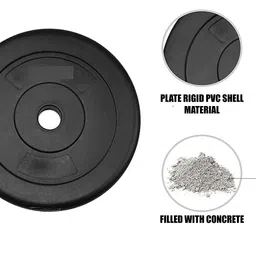 SIMRAN SPORTS Home Gym Set, Home Gym Equipments, Home Gym Combo, PVC Dumbbell Plates with 3Ft Curl, 3Ft Straight Rod, Dumbbell Rods & Accessories (8KG Combo) image 4