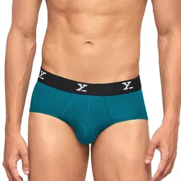 xyxx Men's Ace & Shuffle Micromodal Regular Fit Solid & Printed Antimicrobial Briefs with No Marks Waistband (Pack of 5) image 2