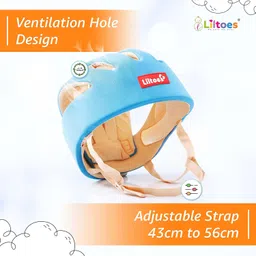 LILTOES Baby Head Protector for Safety of Kids 6M to 60 M- Baby Safety Helmet with Proper Air Ventilation & Corner Guard Protection (Blue) image 3