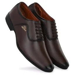 leepeeter Mens C089 Glossy Formal Lace-Up Shoes | Comfort and Quality in Sleek Design | Perfect for Parties and Formal Dress | Premium Craftsmanship, Ideal for All-Day Wear image 5