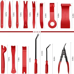GSK Cut® 19PCS Auto Trim Removal Tool Kit, Pry Tool Set, Car Panel Tool Stereo Removal, Auto Clip Pliers Fastener with Storage Bag image 3
