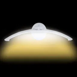 Gesto 6W Curve LED Mirror Picture Wall Light,Bathroom Vanity Led Light (Warm White)-Pack of 1 image 1