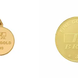 bangalore refinery 24k (999) 3gm + 2.5gm Goddess Lakshmi Coin + Pendant Combo image 4