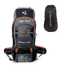 jager-smith 70L Rucksack Bag for Men & Women with Rain Cover, Large Water Resistant Trekking Hiking Bag Travel Backpack, 3 Year Warranty image 1