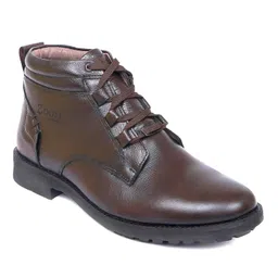 zoom shoes Zoom Boot for men Leather High Ankle Formal Casual Boot With Laces for Adults Super comfortable with Lightweight and Slip Resistant insole for office/party A-4691 image 1