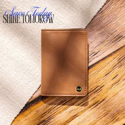 ethik Natura Vegan Leather Wallet for Men 7 Slot Vertical Credit Debit Card Holder Money Wallet (Brown) image 5