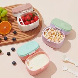 bnf Baby Formula Dispenser Infant Food Storage Box for Outdoor Activities Picnic Violet Small Baby | Feeding | Other Baby Feeding image 2