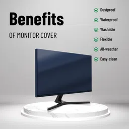 Toppings Dust Proof Water Proof Monitor Cover for 24inch image 2