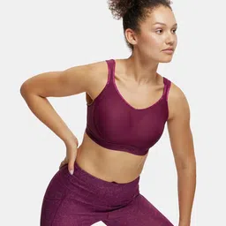 jockey MI11 Plus Size Sports Bra | Wirefree | Non Padded | Full Coverage with StayFresh Treatment | Microfiber Elastane Fabric image 5