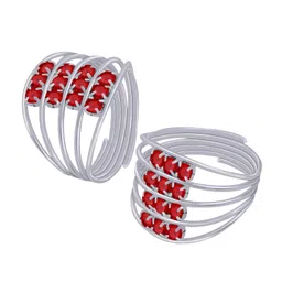 nm creation Adjustable Bichhiya Lovely Stylish Toe Ring Alloy Silver Plated Toe Ring image 5