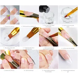 myaddiction Dip Powder Portable Sizes 8 Colors Nail Powder Set for Nails Extension Grey image 5