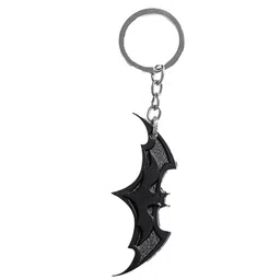 rainsound Metal Batman Classic Logo Keychain (Black) image 1