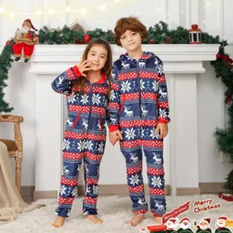 angelggh Christmas Onesie Pajamas for Family, Fleece Hooded One Piece Matching PJs, Holiday Sleepwear for Women/Men/Couples image 5