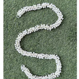 SPHINX Artificial Jasmine Buds (mogra phool) Garlands for Festive Pooja Wedding Housewarming Diwali Decorations Navratri Events Home Table Bedroom Pooja Room (5 ft, 1) image 2