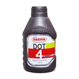 Waxpol DOT 4 Premium Brake & Clutch Fluid 500ML (For Disc & Drum Brake including ABS System,Hydraulic Clutch System) image 1