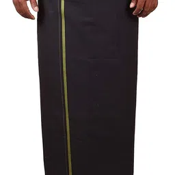 prakasam cotton Mens Pure Cotton Fine Quality Stitched Pocket welcro attachment dhoti for mens image 2
