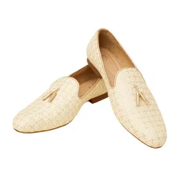 manyavar Men's Sequinned Tasseled Jutti| Ethnic Juttis and Mojaris image 1