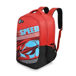 skybags Casual Backpack 30L with Rain Cover, 3 Compartment, Hidden Pocket, File Sleeve & Printed ID Tag | Imperial Red | Squad Plus image 2