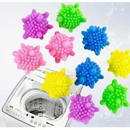generic 10 Pcs Eco-Friendly Washing Machine Laundry Balls - Reusable, Hypoallergenic, and Chemical-Free - Best for Clean and Soft Clothes. image 4