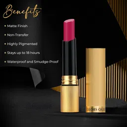 Colors Queen Hold Up Full Day Non-Transfer Matte Lipstick | Long Lasting and Weightless Formula | Intense Color Pay Off | Waterproof Lipstick for Women (103 - Red Divine, 4g) image 2