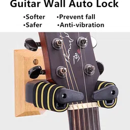 VERAT Guitar Folding A-Shape Frame Stand for Acoustic and Electric Guitars with Non-Slip Rubber and Soft Foam Arms, Fully Assembled, Guitar Stand, Floor Acoustic Guitar Holder, Bass Guitar Mount,Black image 4