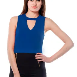miss chase Women's Front Cut-Out Bodysuit image 1