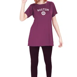 weet Women's Cotton Long Printed T-Shirt image 4
