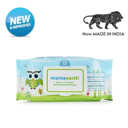 Mamaearth India's First Organic Bamboo Based Baby Wipes (72 Wipes) & Mamaearth's Plant Based Baby Laundry Liquid Detergent, with Bio-Enzymes and Neem Extracts, 200ml image 3