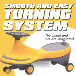 Smarttex Plasma Car Smooth Movement Twister Car Ride On for Kids,Baby Car,Ride On Magic Car for Kids 2 to 12 Years Boys Girls (Yellow) image 5