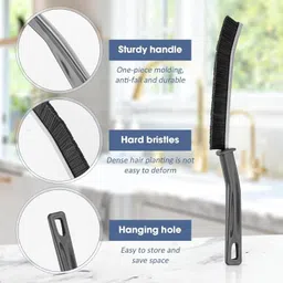 holikme Gap Cleaning Brush Thin and Hard Bristles to Reach Every Corner and Provide Excellent Cleaning Used for Windows, Bathroom, Crevice, Kitchen Tiles, Tap, Shower (4, Mix) image 2