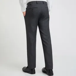 raymond Men's Slim Fit Mid Rise Trouser image 4