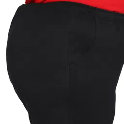 vaishvik Women Plus Size Cotton Shorts Waist 44 to 60 inches Knee Length Black image 4