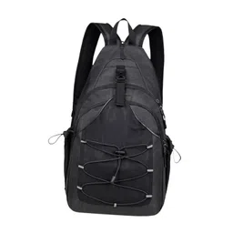 Lyla Men Backpack Chest Bag Stylish Sports Shoulder Bag for Hiking Travel Cycling Black image 5