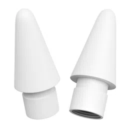 AWINNER Replacement Tips Compatible with Apple Pencil 2 Gen iPad Pro Pencil - iPencil Nib for iPad Pencil 1 st/Pencil 2 Gen White 2 Pack image 1