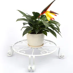 aafiya handicrafts AAFIYA HANDICRAFTS® Rust-Free Metal Plant Stand Gamla Stand Flower Pot Holder for Indoor & Outdoor Use Pack of 3 image 2