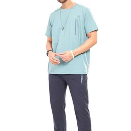 weet Cotton T-Shirt and Pyjama Set for Men,Night Wear for Men,Men's Pyjama Set 107 image 1
