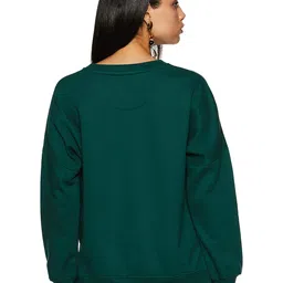 amazon brand - symbol Women's Cotton Blend Crew Neck Sweatshirt image 2