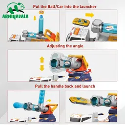 ARNIYAVALA Truck Toys for Kids, 28" Large Car Toys Include 2 Racing Cars+4 Ball, with Light & Sounds, Eejection&Shooting Transport Cars Toy, Gifts for Boys Girls 3 4 5 6 7 8 Year Old image 4