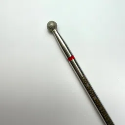 The Nail Architecture Diamond Ball Nail Drill Bit, Size F 3.5mm, (Red) image 1