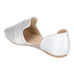 allen solly Women's Women Silver-Toned Solid Ballerinas image 2