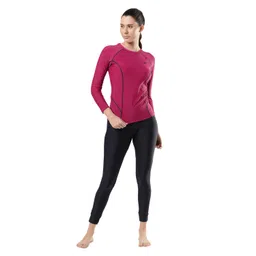 speedo Women's Solid Long Sleeve Suntop image 5