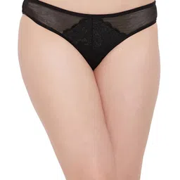 clovia Women's Pack of 3 Low Waist Outer Elastic Bikini Panty in Multicolor image 3